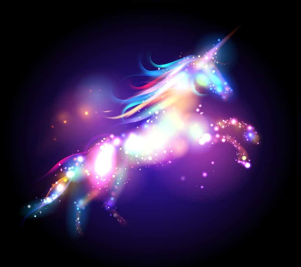 Immagine di un unicorno che vola