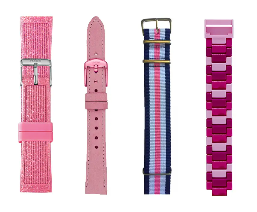 cinturini orologi per bambina - gomma, pelle, stoffa, plastica