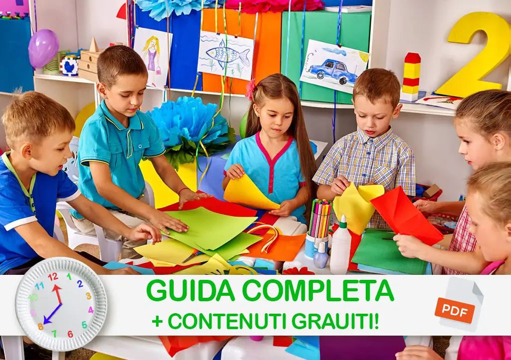 come costruire un orologio di carta per bambini - copertina