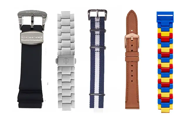 5 tipologie di cinturini per orologio bambini: silicone, metallo, stoffa, cuoio, plastica