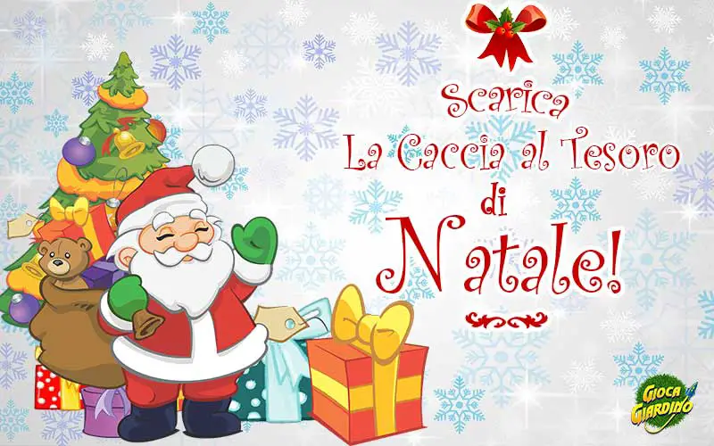 caccia al tesoro di natale pronta da stampare