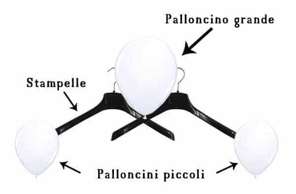 Struttura per fantasma volante con lenzuolo - decorazione fai da te per Halloween