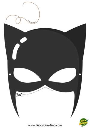 maschera batman da stampare ritagliare ed indossare