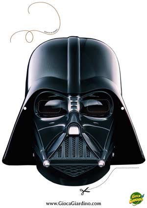 Maschera di Lord Vader - Star Wars - da stampare ritagliare ed indossare