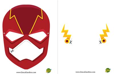 Maschera Flash da stampare ritagliare ed indossare