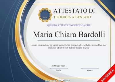 diploma elegante da compilare e stampare