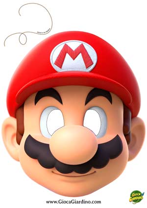 maschera super mario da stampare