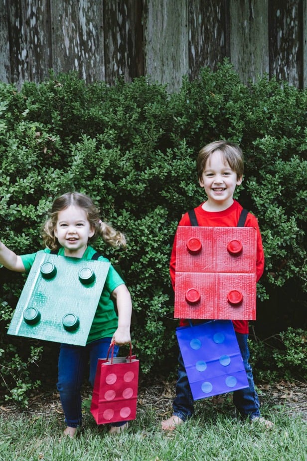 Costume originale per bambini fatto in casa - lego