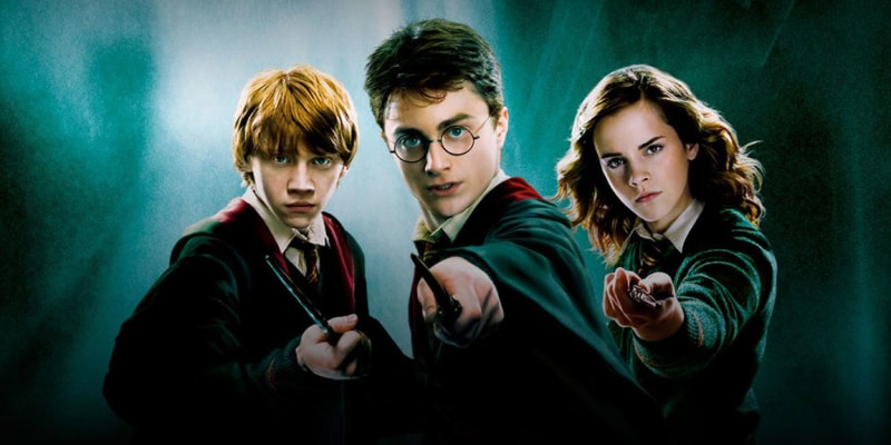 Foto di Harry Potter, Ron e Hermione