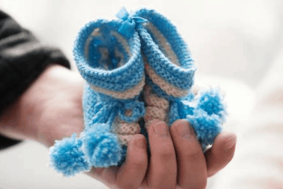 scarpine in lana per neonato fai da te