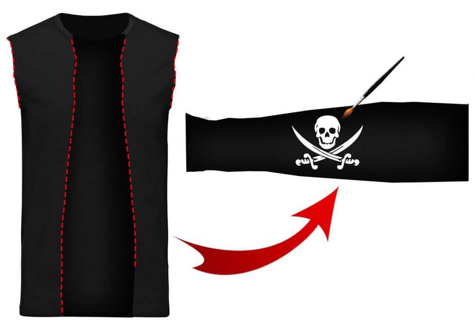 costume pirata fai da te - Step 7 - realizza la bandana