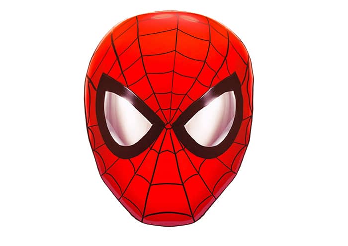 maschera di spider-man da stampare- bassa risoluzione