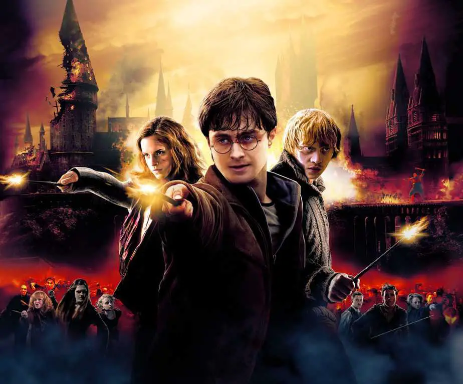 Foto di Harry Potter, Ron Weasley e Hermione Granger