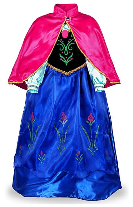 costume di carnevale della Principessa Anna - Frozen - Il Regno di Ghiaccio