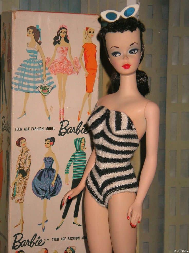 Foto della prima Barbie risalente al 1959