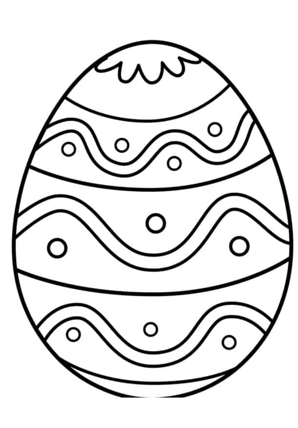 uovo di pasqua da colorare