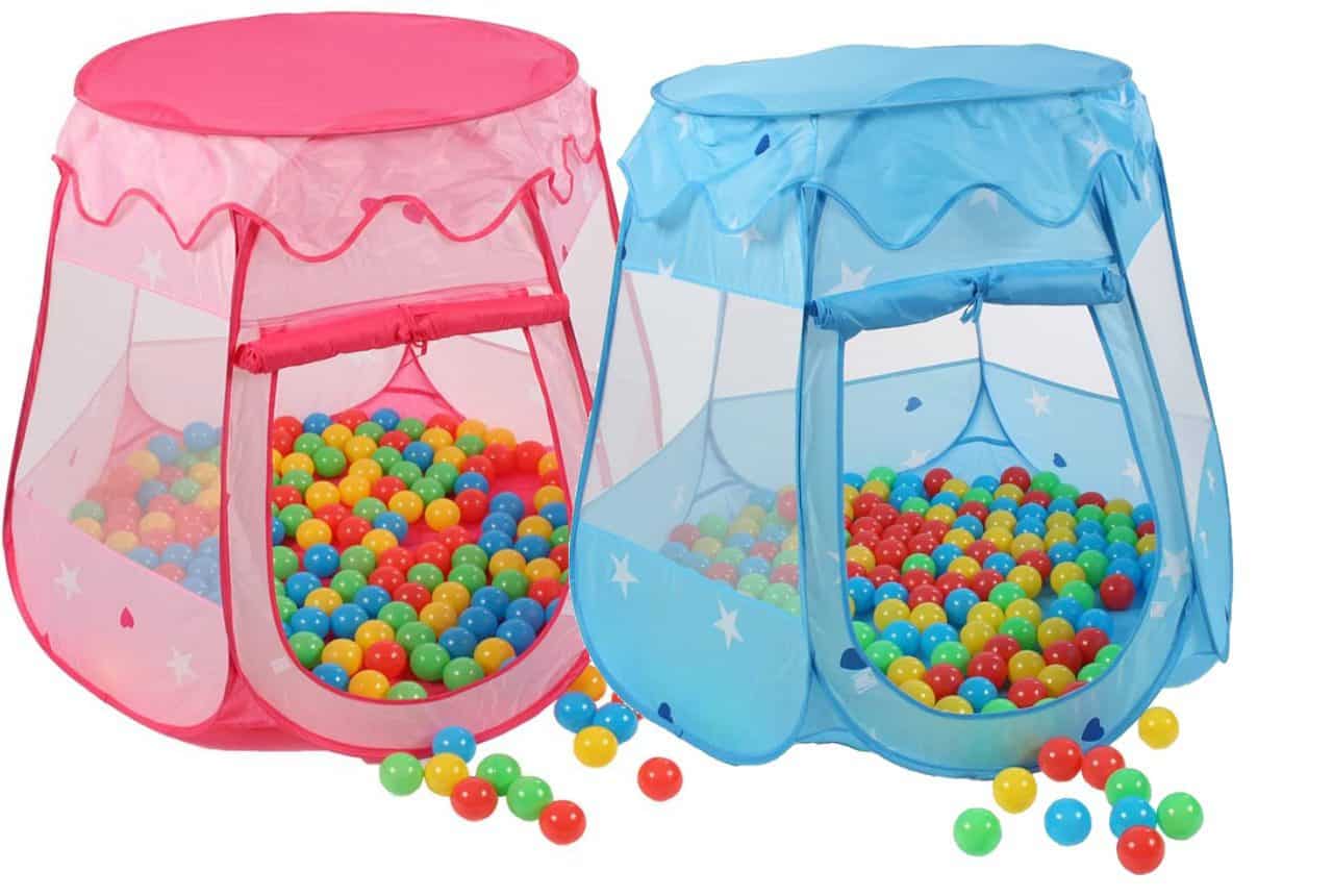 tende da gioco kiducu con palline colorate