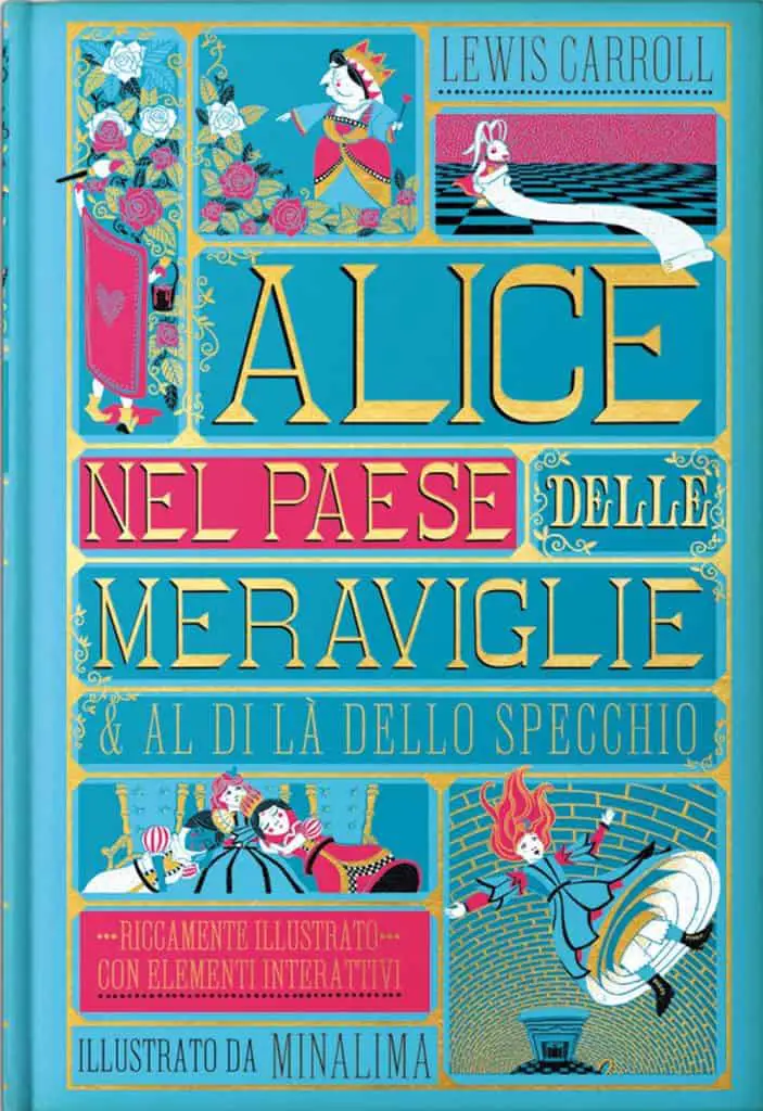 Alice nel paese delle Meraviglie e Al di là dello specchio - Lewis Carrol - Libro fantasy per bambini di 11 anni
