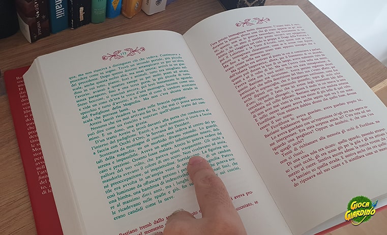 La Storia infinita - Libro in due colori - rosso e verde