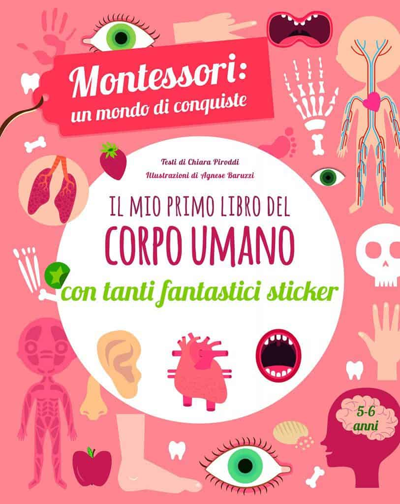 Il mio primo libro del corpo umano - Libro Montessori per bambini di 3 anni
