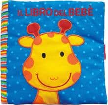 Libro in stoffa per neonati - gli animali - con volto bocca e occhi