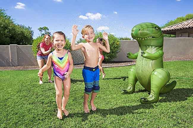 Bestway - Dinosauro gonfiabile spruzza acqua - regalo estivo per bambini