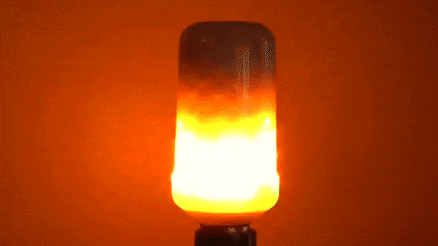 lampadina effetto fiamma