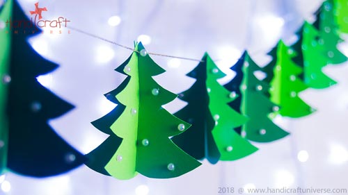 Alberi di Natale di carta - decorazione natalizia fai da te