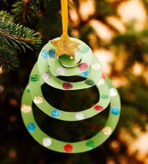 albero di carta - - decorazione natalizia fai da te