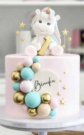 torta unicorno per compleanno bambina 1 anno