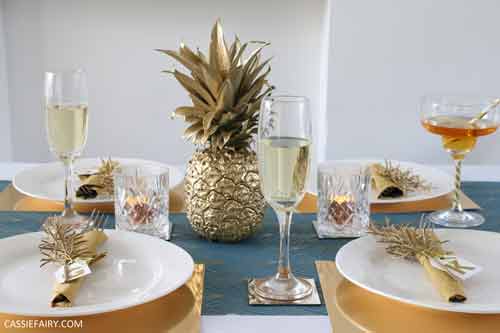 ananas oro - decorazione capodanno fai da te