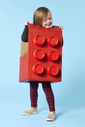 costume di carnevale fai da te per bambini da Lego