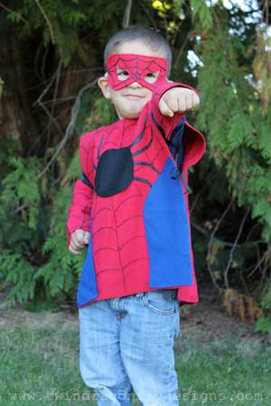 Spider-Man - Vestito di Carnevale fai da te per bambini con feltro