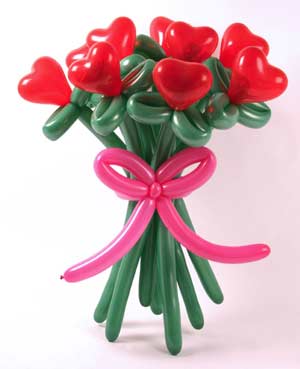 Mazzo di fiori di palloncini fai da te per San Valentino