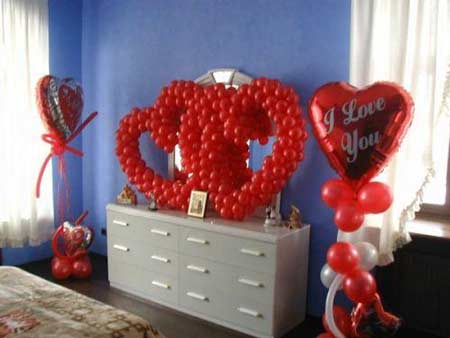 Cuori giganti di palloncini - composizione fai da te per San Valentino
