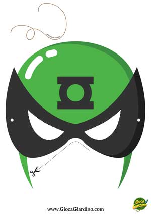 Maschera Lanterna Verde da stampare ritagliare ed indossare