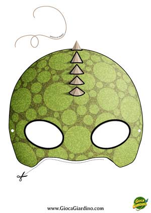 Maschera da Stegosauro da stampare ritagliare ed indossare