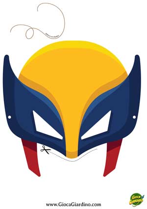 Maschera Wolverine da stampare ritagliare ed indossare