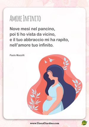amore infinito - filastrocca breve per bambini per la festa della mamma (scritta da Paolo Mazzilli)