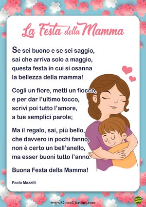 La festa della mamma - filastrocca per bambini (scritta da Paolo Mazzilli)