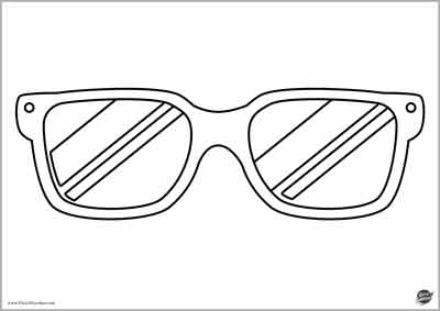 occhiali da sole ray-ban da colorare per bambini