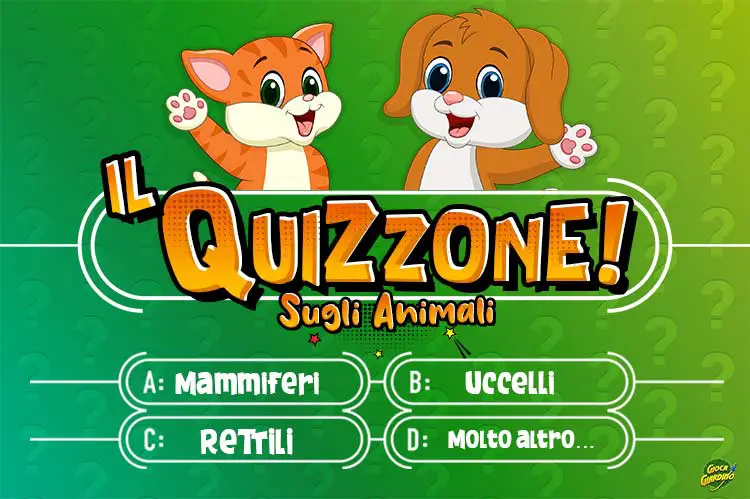 quiz sugli animali per bambini copertina