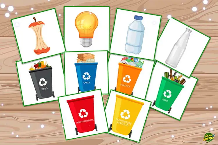 memory ecologico da stampare - gioco sull'ambiente per bambini - esempio