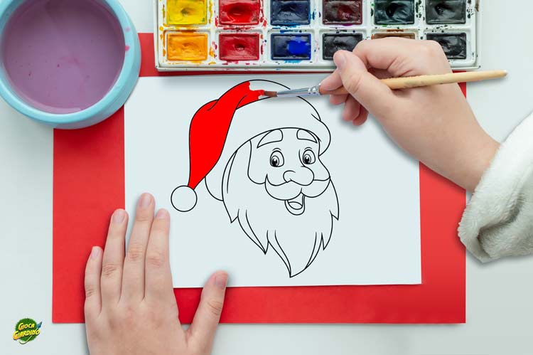 Disegni di Babbo Natale da colorare copertina
