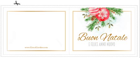 Biglietto auguri natale da stampare