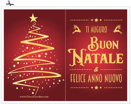 Biglietto auguri natale vintage da stampare