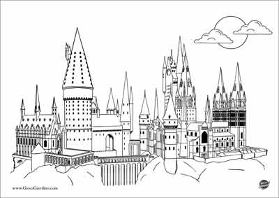 Castello di Hogwarts da colorare