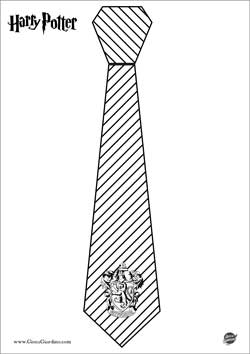 cravatta di Harry Potter da colorare