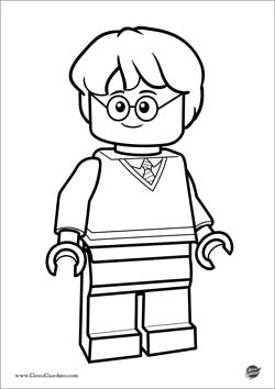 Harry Potter LEGO da colorare
