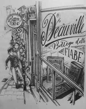 Illustrazione del libro L'accademia del bene e del male - Deauville - Bottega delle fiabe - 